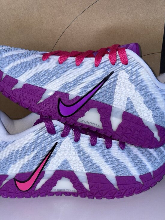 NEW Nike By You Ja 3 Gray Purple Pink IO7565 900 Men\'s Size 5/ Women Size 6.5 main image 5